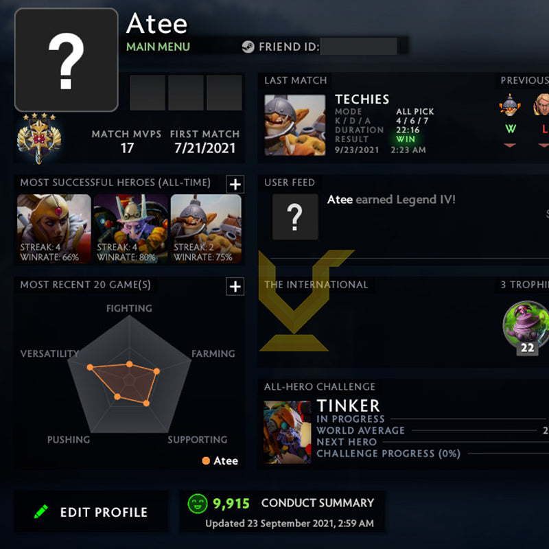 Not Calibrated | MMR: TBD - Behavior: 10000