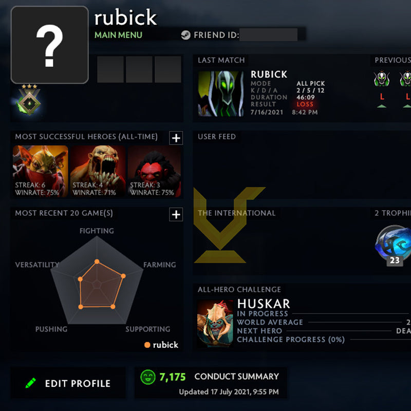 Herald III | MMR: 270 - Behavior: 7100