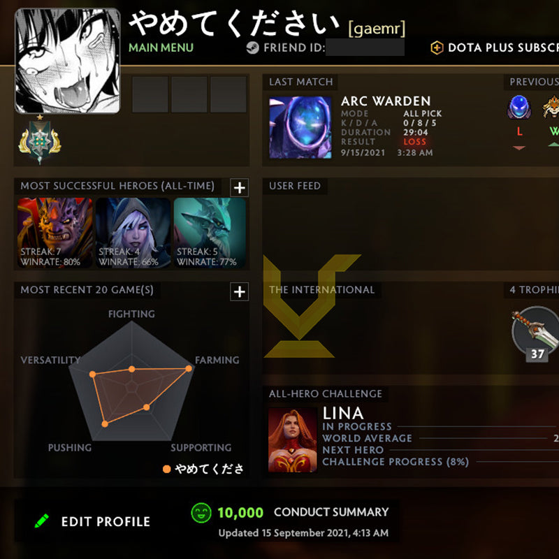 Archon I | MMR: 2320 - Behavior: 10000