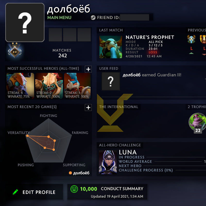 Héraut II | MMR : 980 - Comportement : 10000