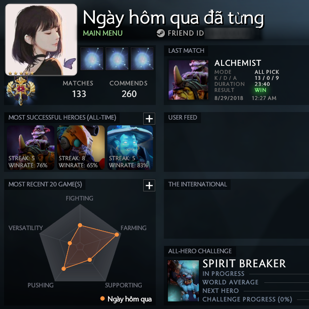 Legend V | MMR: 3500 / 3673