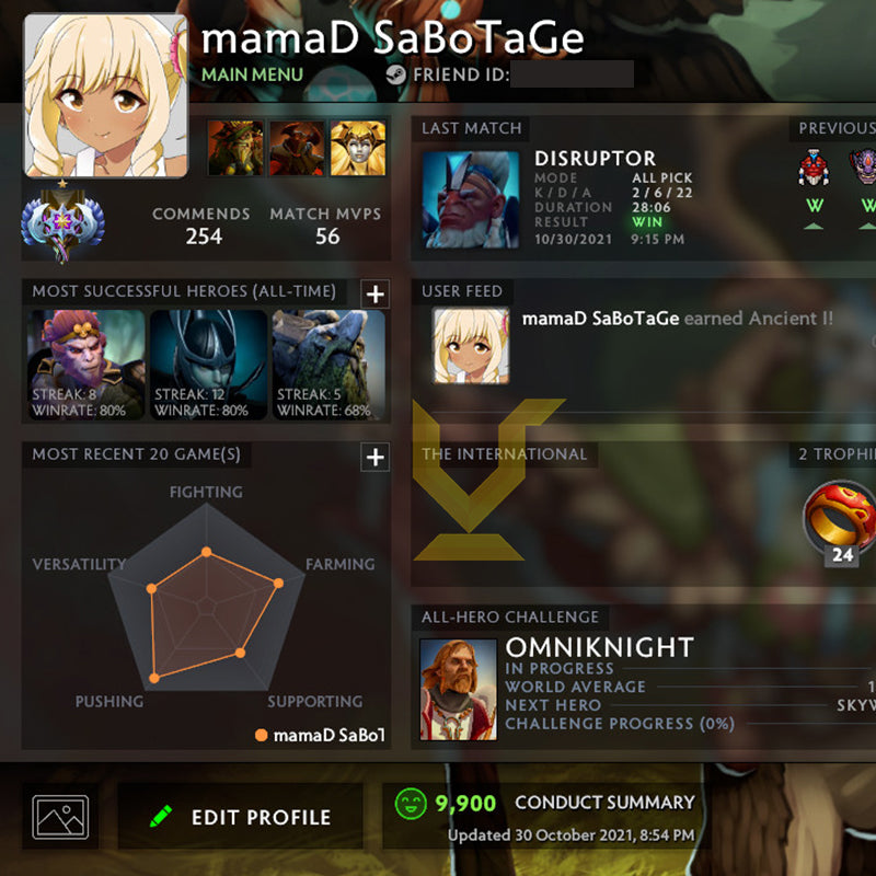 Ancient I | MMR: 3940 - Behavior: 9900