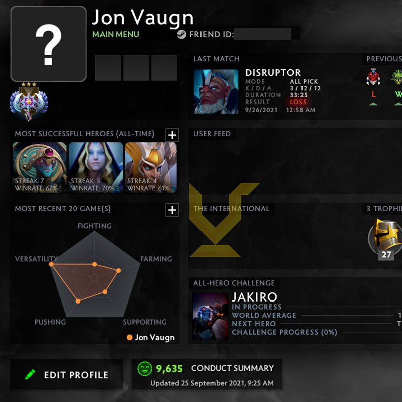 Ancient III | MMR: 4210 - Behavior: 9950