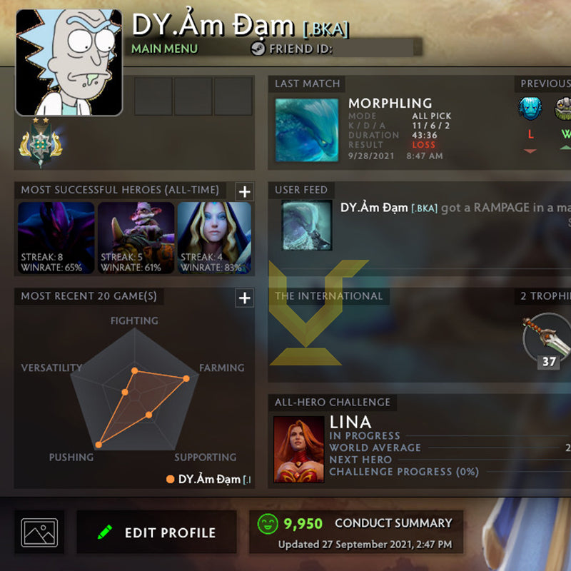 Archon II | MMR: 2350 - Behavior: 9950