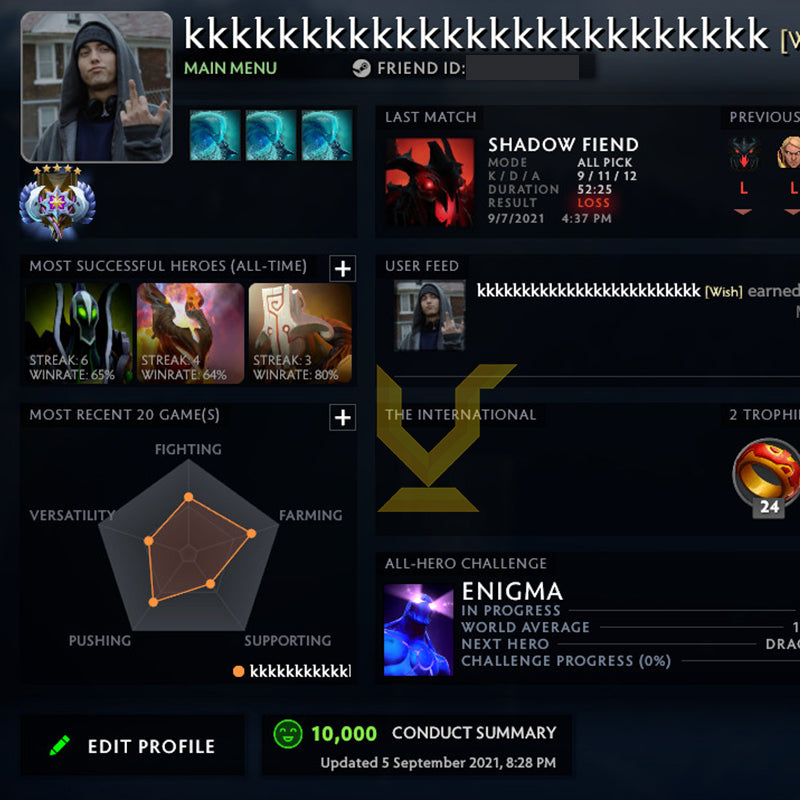 Ancient V | MMR: 4480 - Behavior: 10000