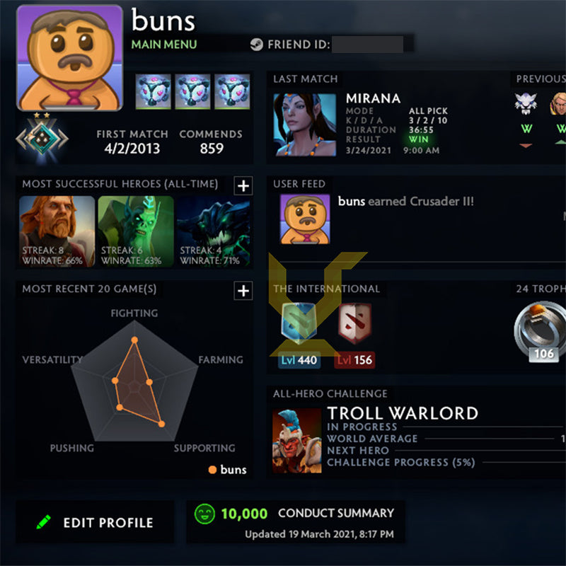 Croisé II | MMR : 1830 - Comportement : 10000