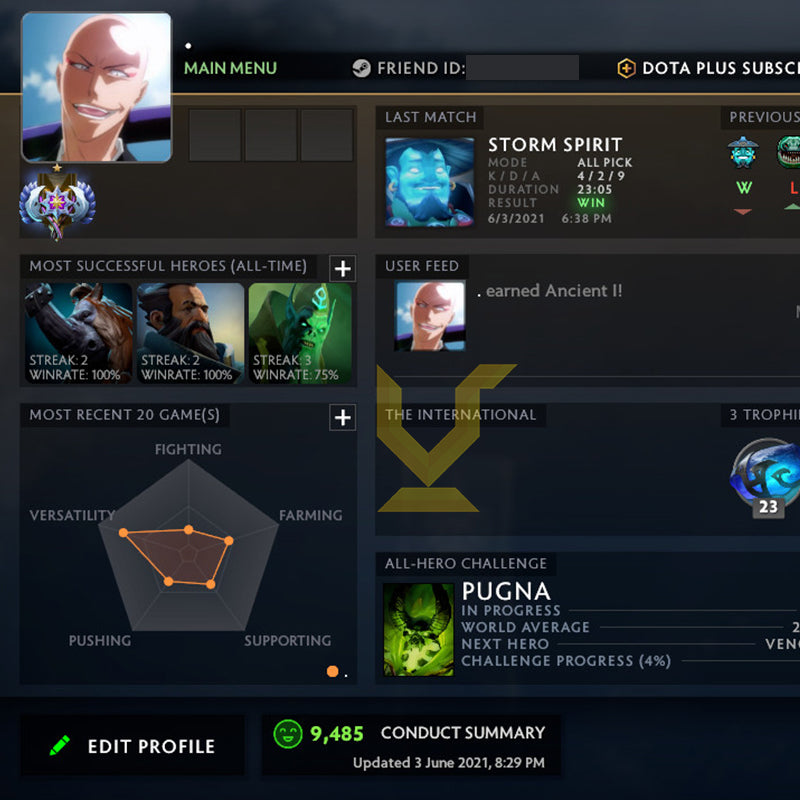 Ancient I | MMR: 3700 - Behavior: 9485