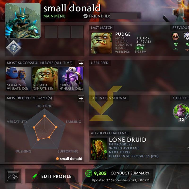 Not Calibrated | MMR: TBD - Behavior: 9305