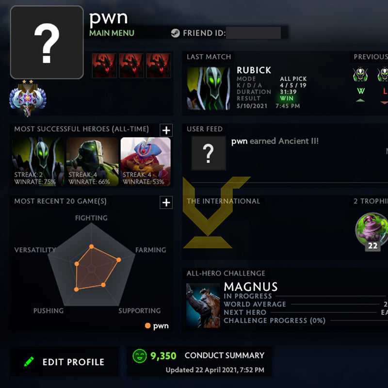 Ancient II | MMR: 4020 - Behavior: 9350