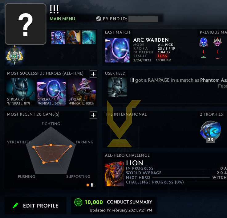 Archon I | MMR : 2280 - Behavior : 10000