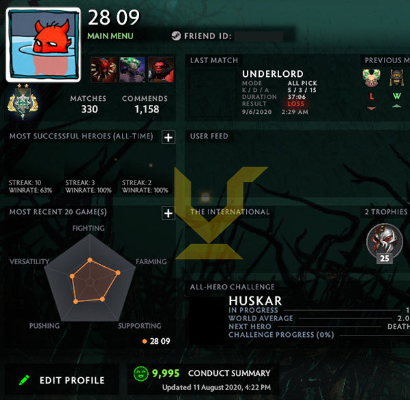 Archonte II | MMR : 2420 - Comportement : 9995