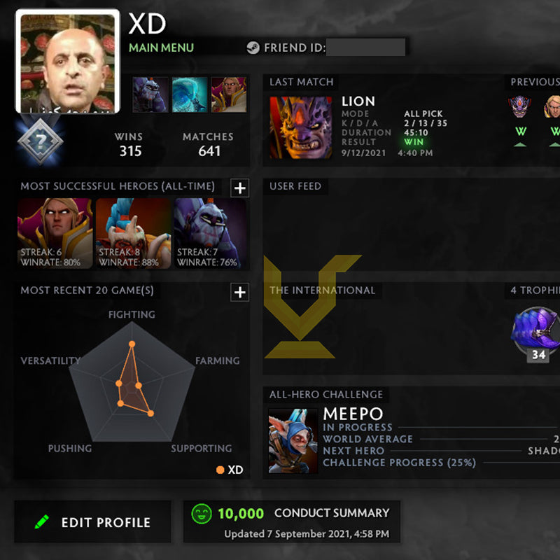 Not Calibrated | MMR: TBD - Behavior: 10000