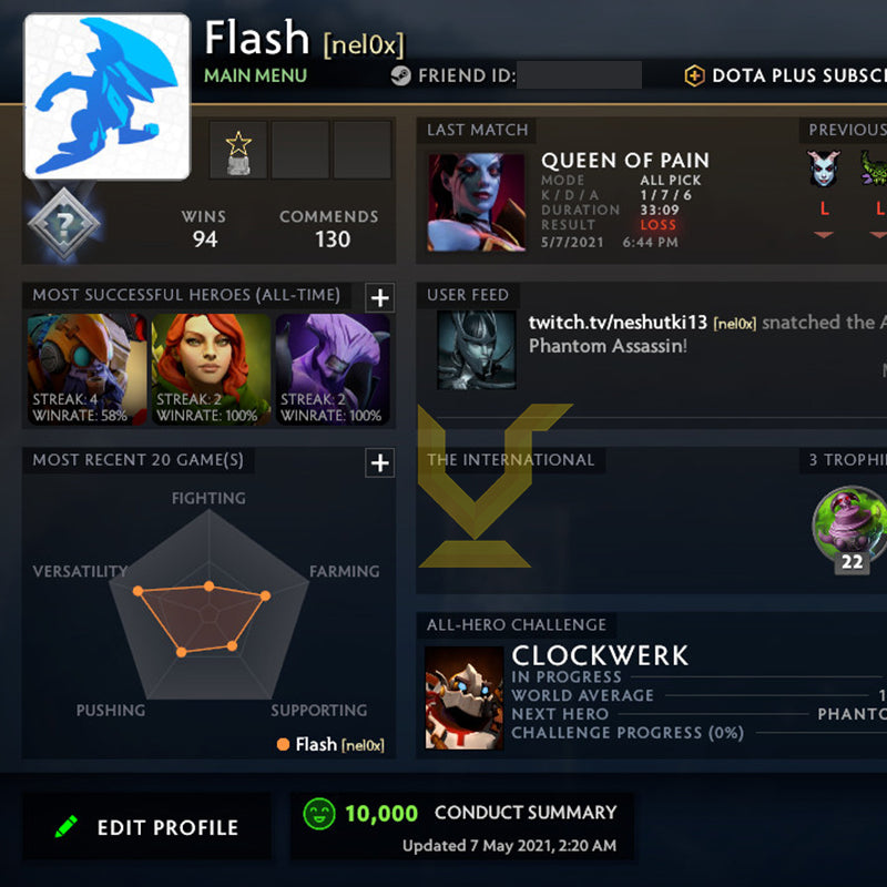 Not Calibrated | MMR: TBD - Behavior: 10000