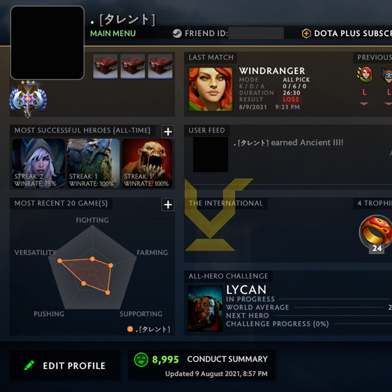 Ancient III | MMR: 4140 - Behavior: 8995