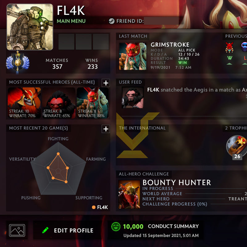 Divin I | MMR : 4620 - Comportement : 10000