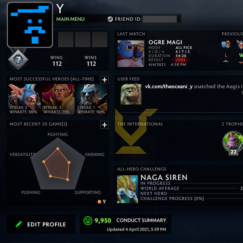 Not Calibrated | MMR: TBD - Behavior: 9950