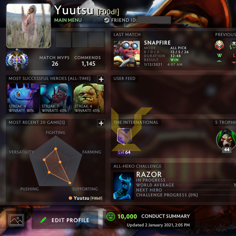 Ancient I | MMR: 3920 - Behavior: 10000