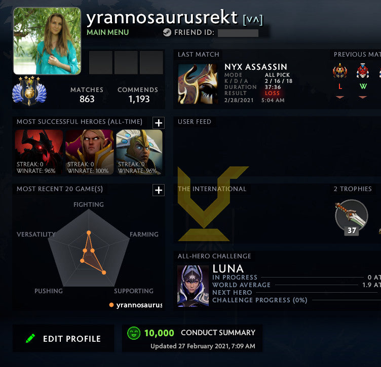 Divine IV | MMR: 5190 - Behavior: 10000