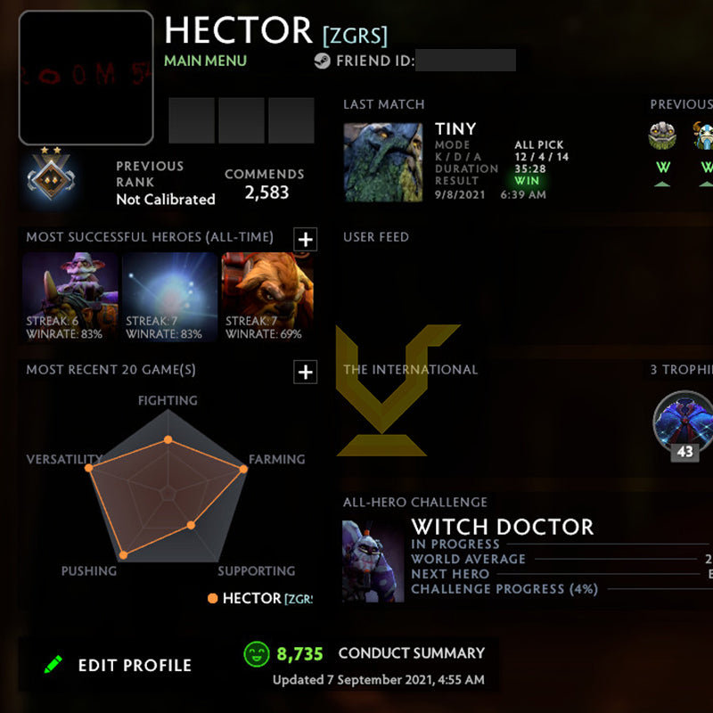 Guardian II | MMR: 940 - Behavior: 8735