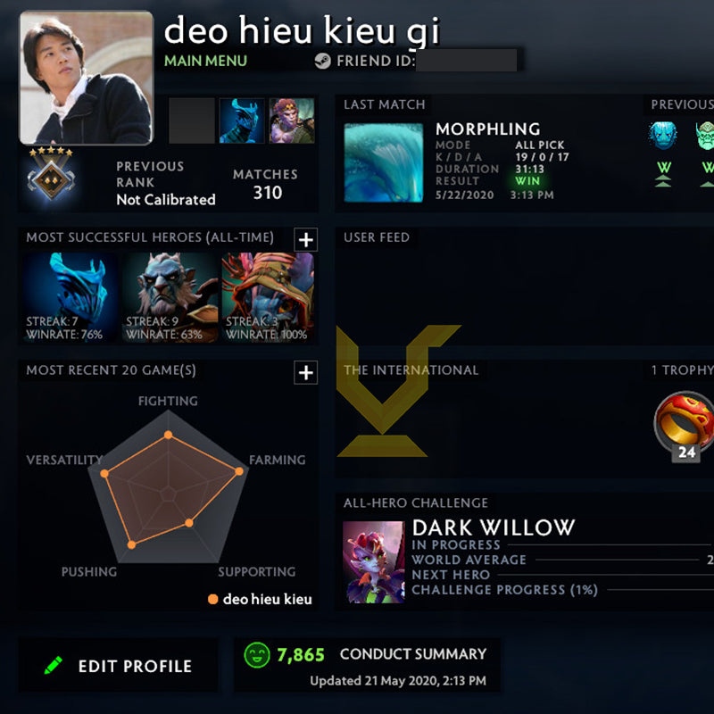 Guardian V | MMR: 1410 - Behavior: 7865