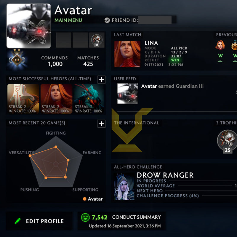 Guardian II | MMR: 1010 - Behavior: 7500