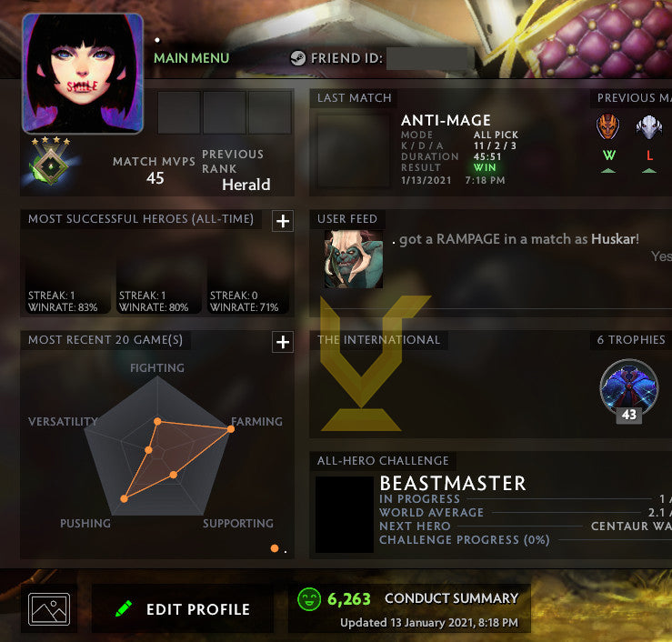 Héraut III | MMR : 290 - Comportement : 6263