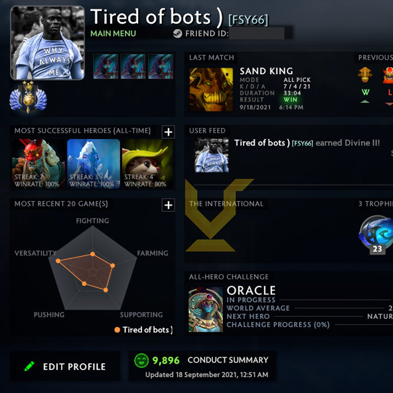 Divin II | MMR : 4910 - Comportement : 9896