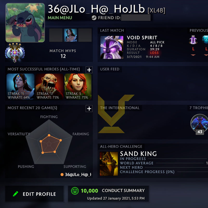 Ancient IV | MMR: 4280 - Behavior: 10000