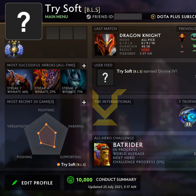 Divine IV | MMR: 5250 - Behavior: 10000