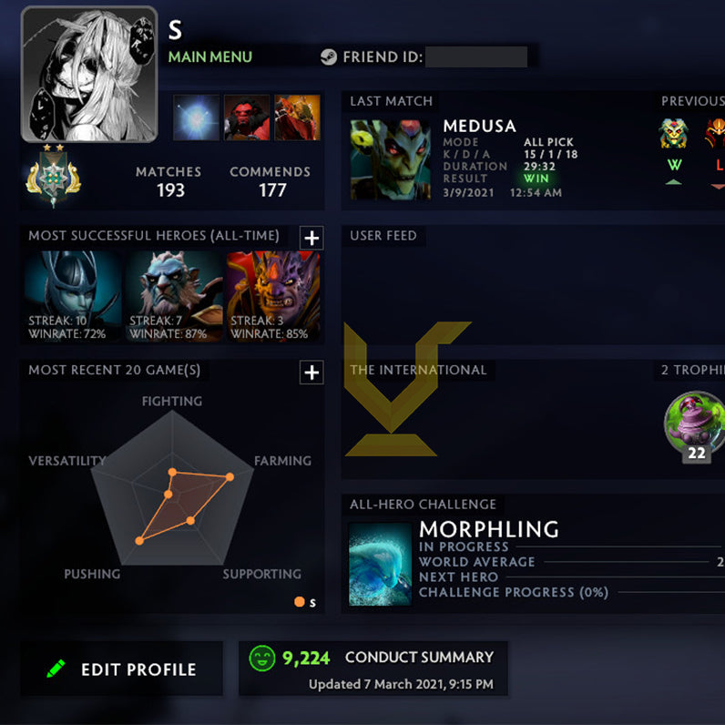 Archon III | MMR: 2440 - Behavior: 9224