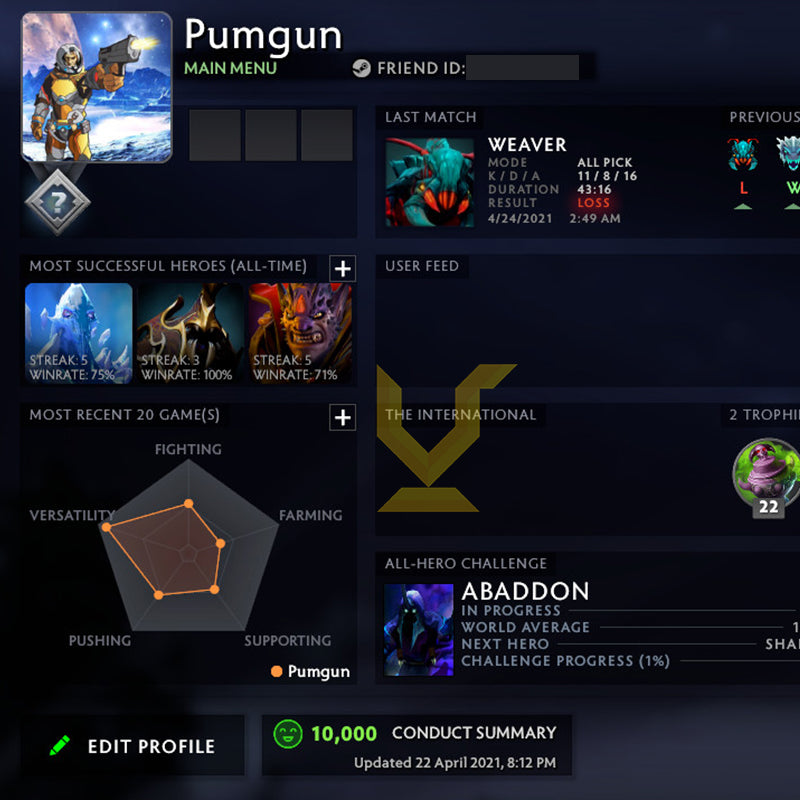 Not Calibrated | MMR: TBD - Behavior: 10000