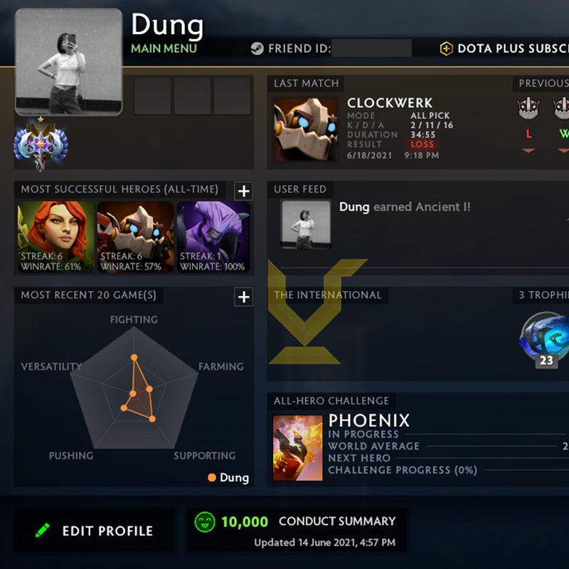 Ancient I | MMR: 3900 - Behavior: 10000