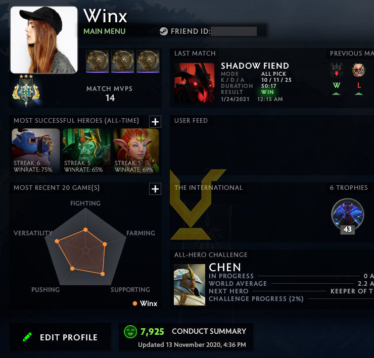 Archon III | MMR : 2500 - Behavior : 7925