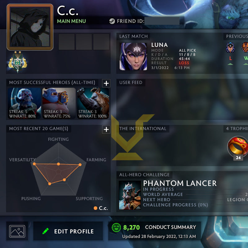 Archonte II | MMR : 2520 - Comportement : 8270