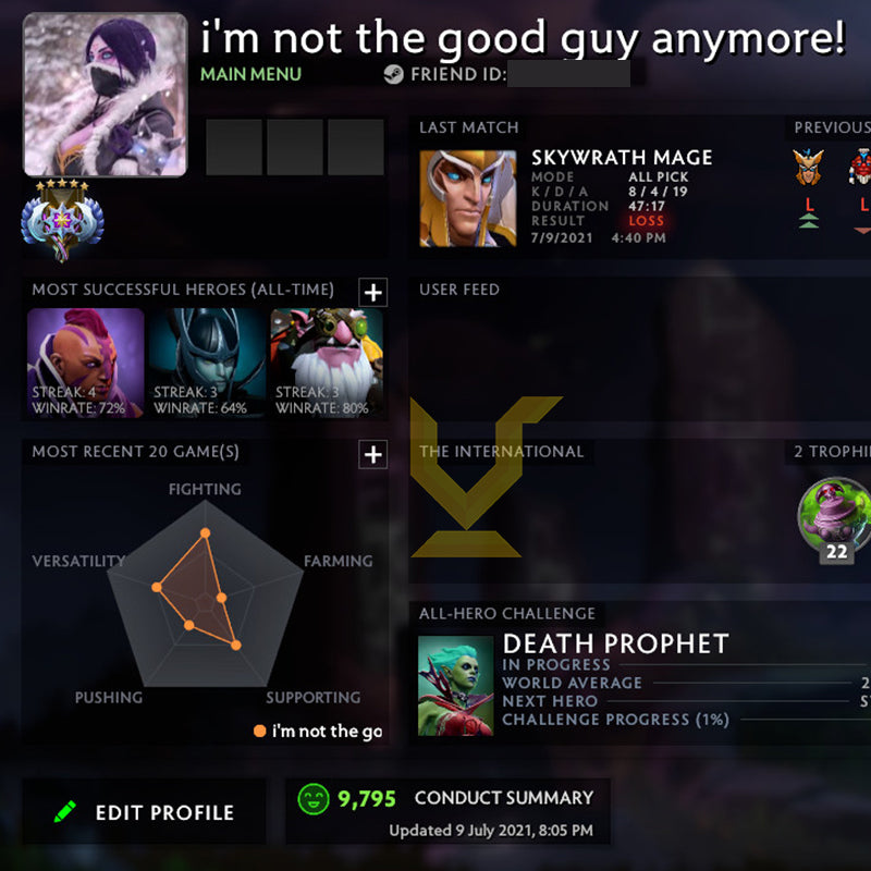 Ancient V | MMR: 4400 - Behavior: 9795