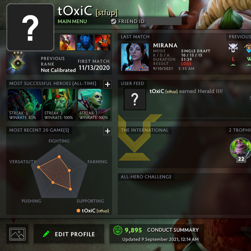 Héraut III | MMR : 340 - Comportement : 9895