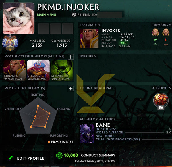 Immortel | MMR : 6290 - Comportement : 10000