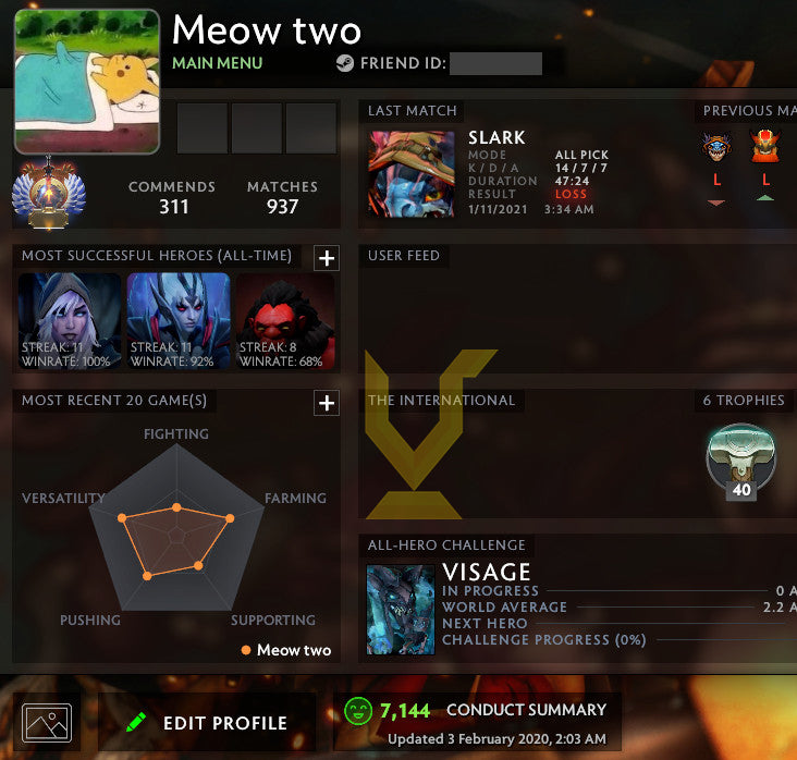 Immortel | MMR : 5730 - Comportement : 7144