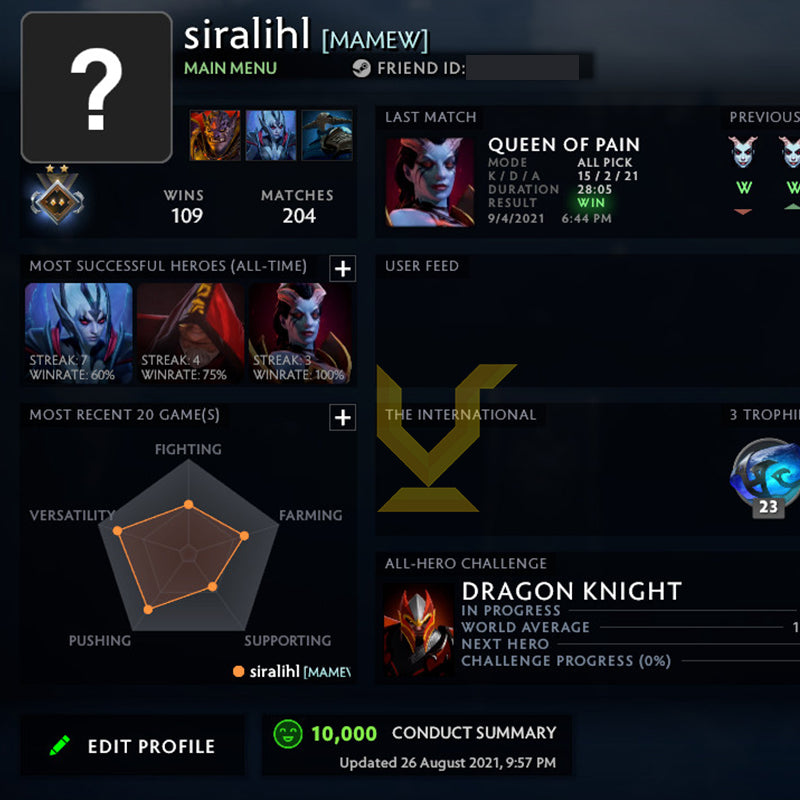 Guardian II | MMR: 1000 - Behavior: 10000