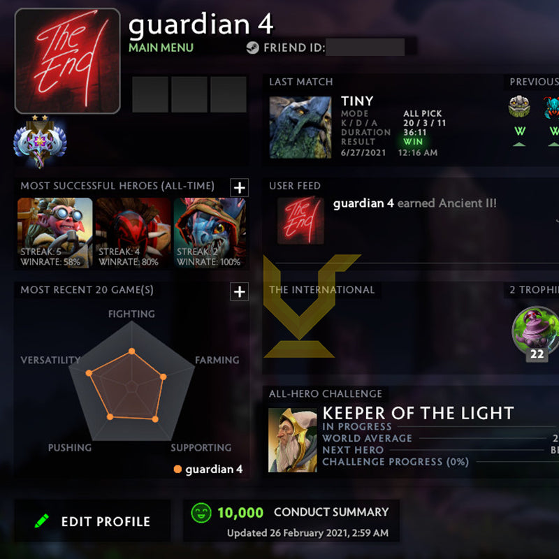 Ancient II | MMR: 4090 - Behavior: 10000