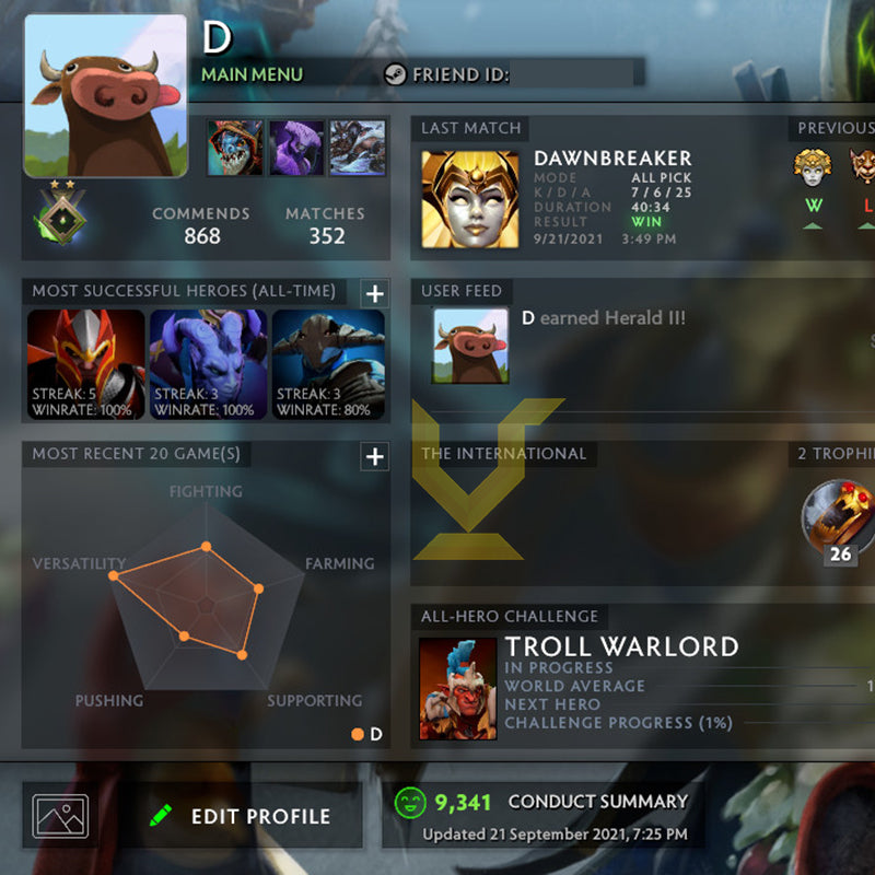 Héraut II | MMR : 220 - Comportement : 9341