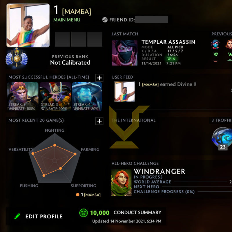 Divine I | MMR: 4660 - Behavior: 10000