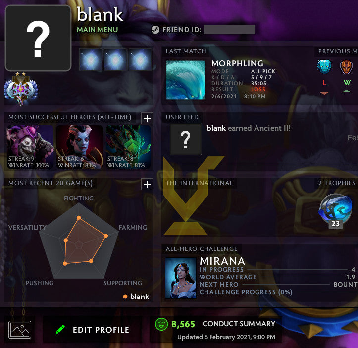 Ancient II | MMR : 4100 - Behavior : 8565