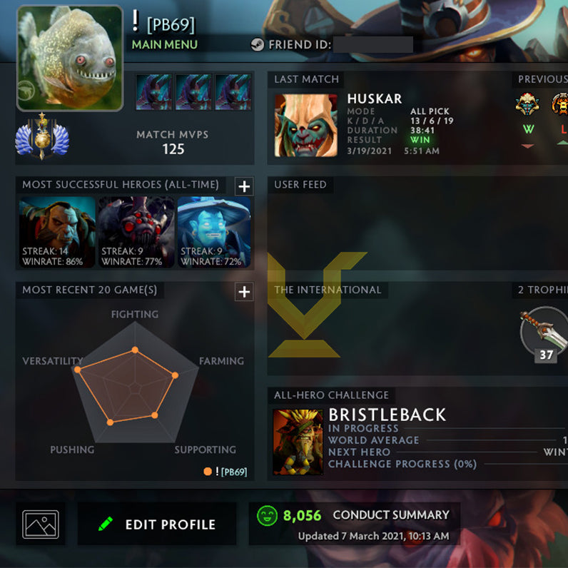 Divine I | MMR: 4610 - Behavior: 8056