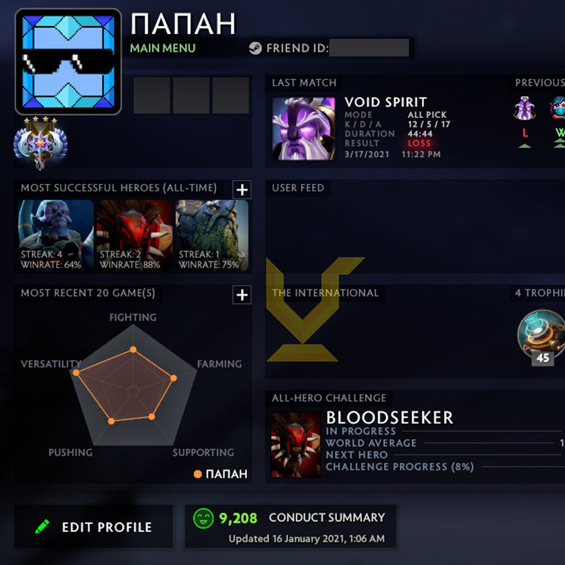 Ancient IV | MMR: 4320 - Behavior: 9200