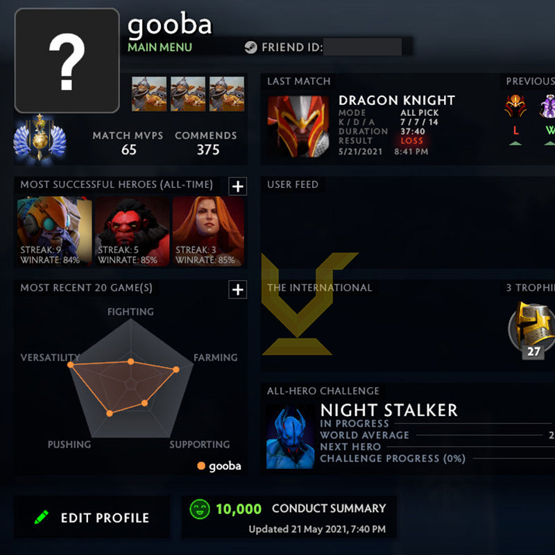 Divine I | MMR: 4560 - Behavior: 10000