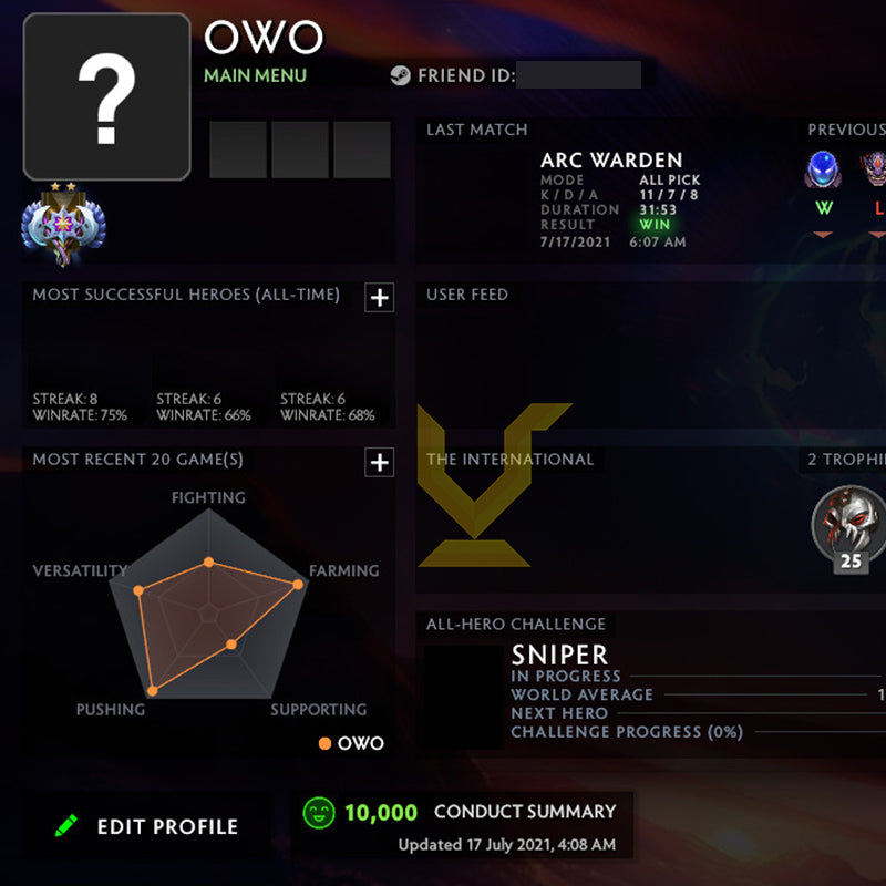 Ancient II | MMR: 4010 - Behavior: 10000