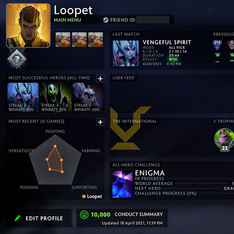 Not Calibrated | MMR: TBD - Behavior: 10000