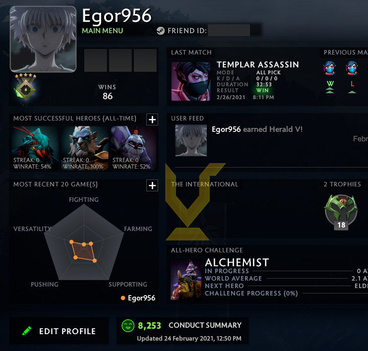 Héraut V | MMR : 720 - Comportement : 8253