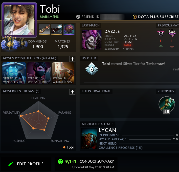 Divin V | MMR : 5314 / 4163